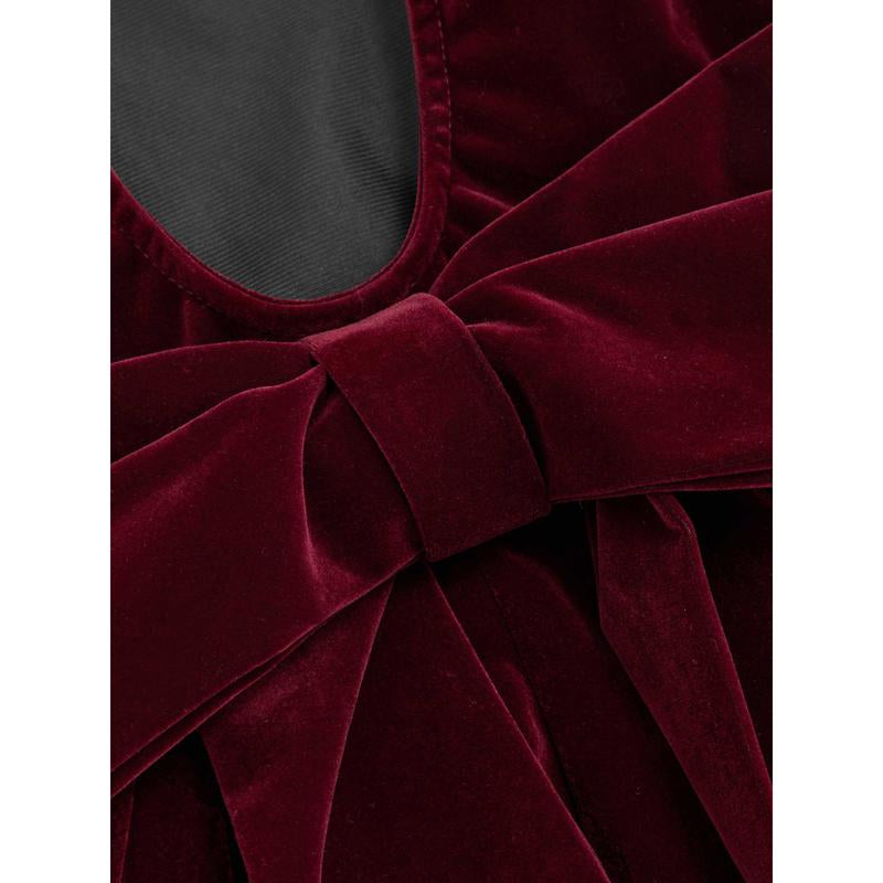 Turn heads in our Cider Velvet Boat Neck Bow Backless Mini Dress! πβ¨ #FashionGoals #OOTD