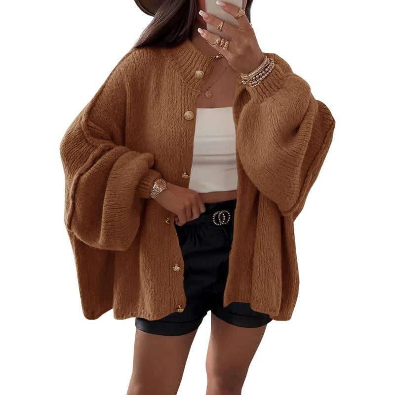 Embrace Cozy Elegance This Fall with Saodimallsu's Must-Have Oversized Cardigan!
