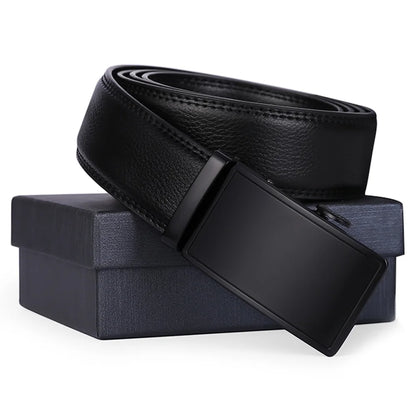 Elevate Your Wardrobe with Our Premium Men's Leather Automatic Ratchet Belt - Perfect for Every Occasion!