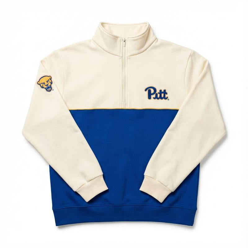 Elevate Your Campus Style with Our Cozy Embroidered College Quarter Zips!