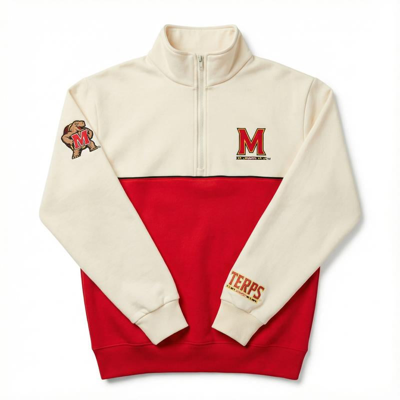 Elevate Your Campus Style with Our Cozy Embroidered College Quarter Zips!