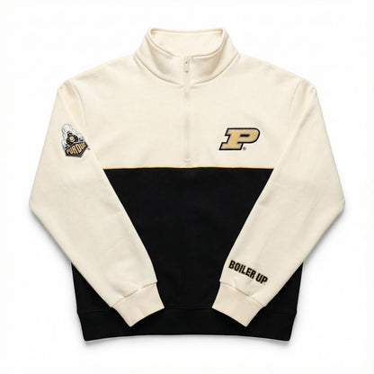 Elevate Your Campus Style with Our Cozy Embroidered College Quarter Zips!