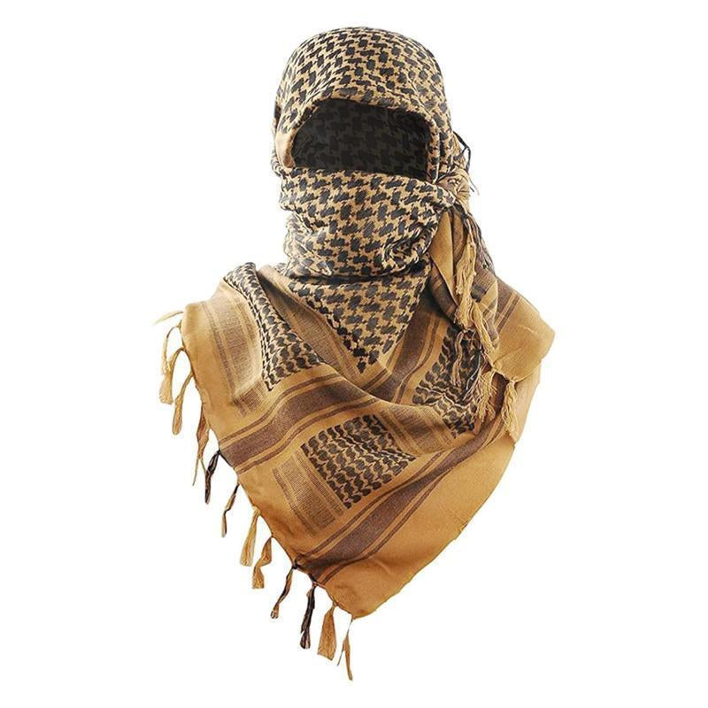 Stay stylish and protected with our Tactical Military Shemagh Scarf! 🌵 Perfect for hiking, camping, or airsoft, this breathable 100% cotton keffiyeh is a must-have for all seasons. Grab yours now and elevate your outdoor gear! 🏕️✨ #OutdoorStyle #Shemagh #