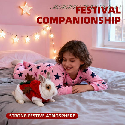 Get Your Furry Friends Ready for the Holidays with This Adorable Christmas Outfit! 🎄🐾 Perfect for Bunnies, Guinea Pigs, Kittens, and Puppies! 🦌✨