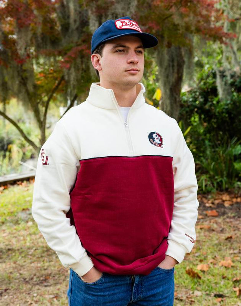 Elevate Your Campus Style with Our Cozy Embroidered College Quarter Zips!