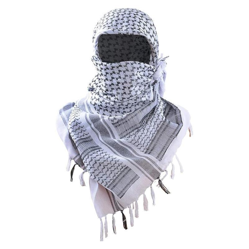 Stay stylish and protected with our Tactical Military Shemagh Scarf! 🌵 Perfect for hiking, camping, or airsoft, this breathable 100% cotton keffiyeh is a must-have for all seasons. Grab yours now and elevate your outdoor gear! 🏕️✨ #OutdoorStyle #Shemagh #