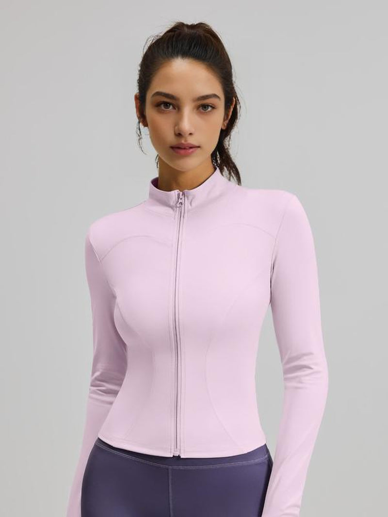 Elevate Your Workout Game with Our Slim Fit Zip-Up Sports Jacket - Perfect for Yoga, Tennis, and Everyday Style! 🏋️‍♀️✨ #FitnessFashion #WorkoutWear
