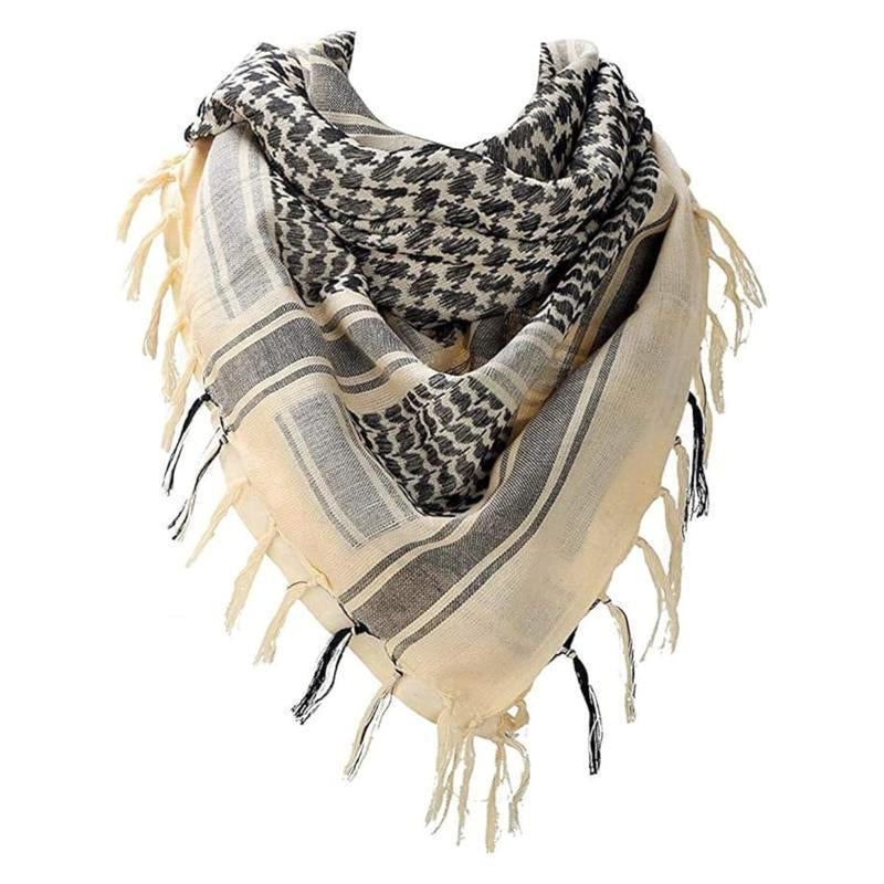 Stay stylish and protected with our Tactical Military Shemagh Scarf! 🌵 Perfect for hiking, camping, or airsoft, this breathable 100% cotton keffiyeh is a must-have for all seasons. Grab yours now and elevate your outdoor gear! 🏕️✨ #OutdoorStyle #Shemagh #