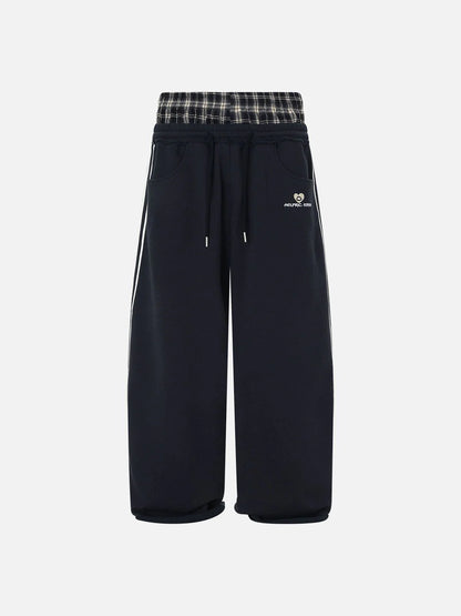Elevate Your Comfort with Our Stylish Double Waist Baggy Sweatpants - Perfect for Street Style!