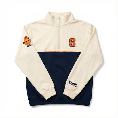 Elevate Your Campus Style with Our Cozy Embroidered College Quarter Zips!