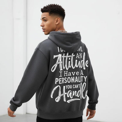 Chic & Comfy Women's Hoodie: "I Don't Have an Attitude" Graphic - Perfect for Everyday Street Style! 🌟🖤 #CasualFashion #UrbanStyle