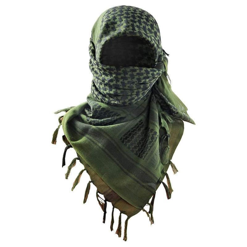Stay stylish and protected with our Tactical Military Shemagh Scarf! 🌵 Perfect for hiking, camping, or airsoft, this breathable 100% cotton keffiyeh is a must-have for all seasons. Grab yours now and elevate your outdoor gear! 🏕️✨ #OutdoorStyle #Shemagh #