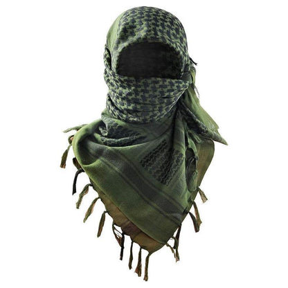Stay stylish and protected with our Tactical Military Shemagh Scarf! 🌵 Perfect for hiking, camping, or airsoft, this breathable 100% cotton keffiyeh is a must-have for all seasons. Grab yours now and elevate your outdoor gear! 🏕️✨ #OutdoorStyle #Shemagh #