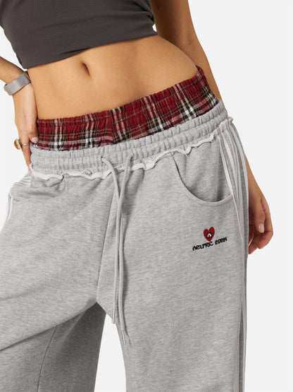 Elevate Your Comfort with Our Stylish Double Waist Baggy Sweatpants - Perfect for Street Style!