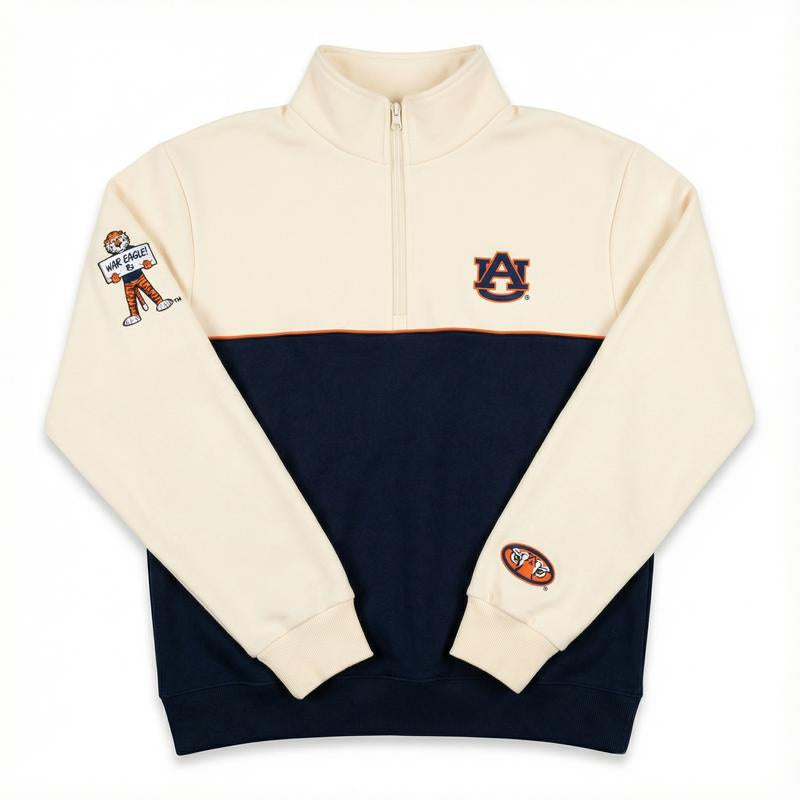 Elevate Your Campus Style with Our Cozy Embroidered College Quarter Zips!