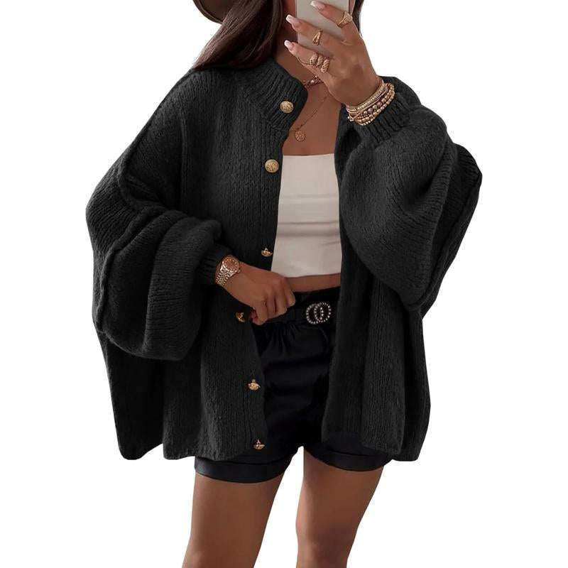 Embrace Cozy Elegance This Fall with Saodimallsu's Must-Have Oversized Cardigan!