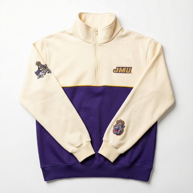 Elevate Your Campus Style with Our Cozy Embroidered College Quarter Zips!