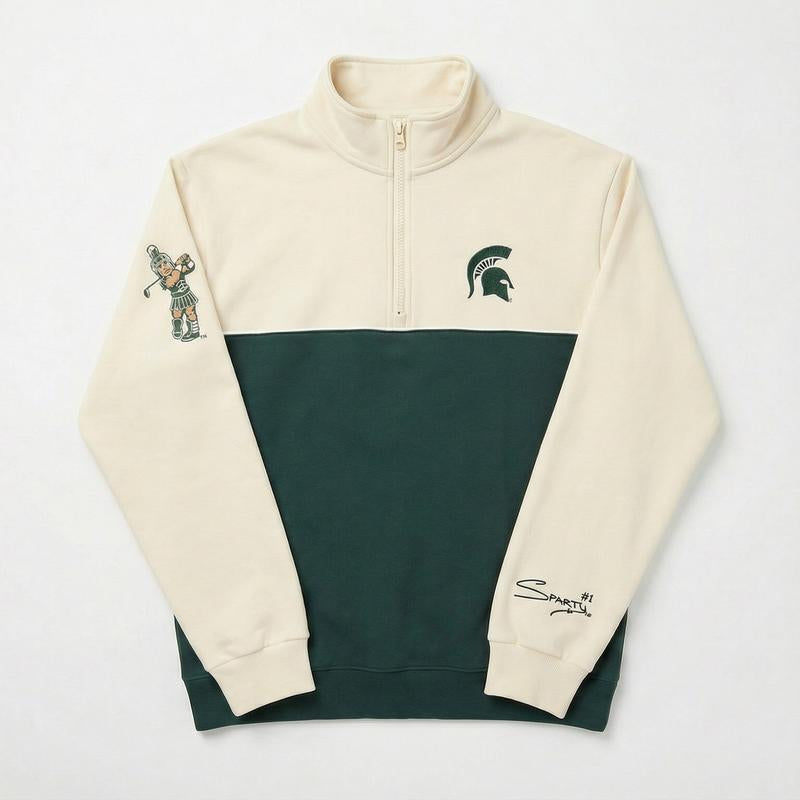 Elevate Your Campus Style with Our Cozy Embroidered College Quarter Zips!