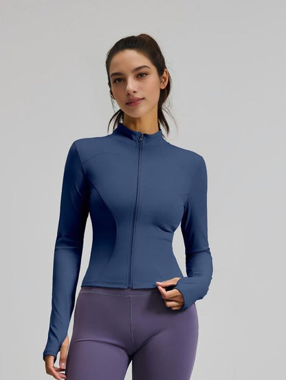 Elevate Your Workout Game with Our Slim Fit Zip-Up Sports Jacket - Perfect for Yoga, Tennis, and Everyday Style! 🏋️‍♀️✨ #FitnessFashion #WorkoutWear