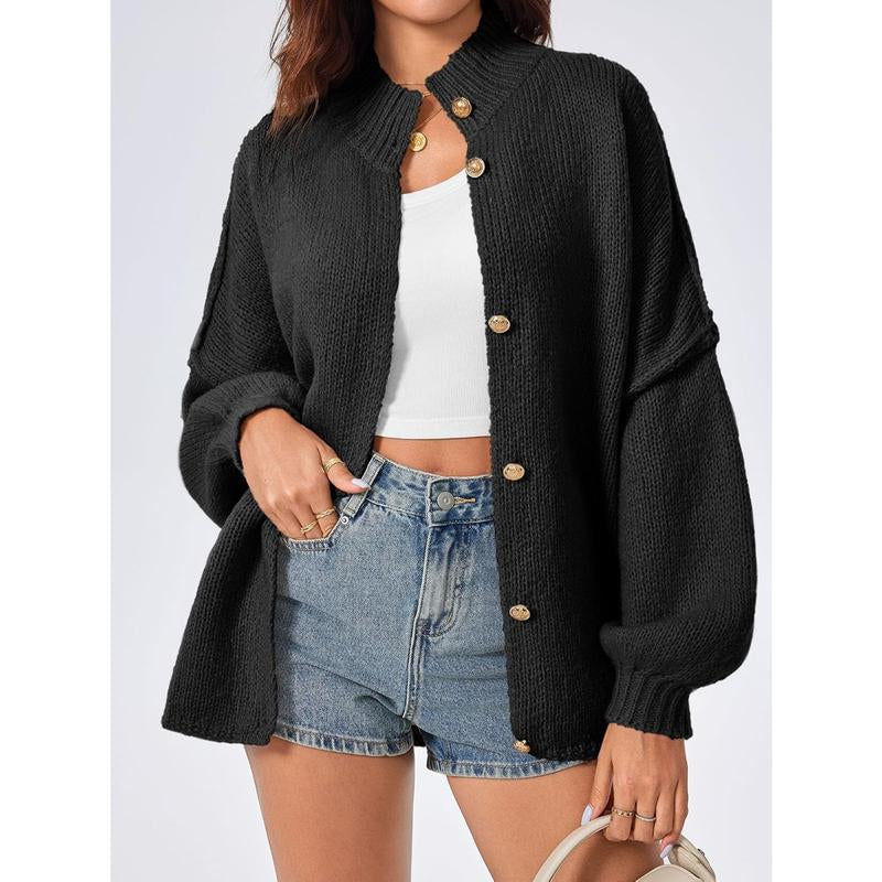 Embrace Cozy Elegance This Fall with Saodimallsu's Must-Have Oversized Cardigan!