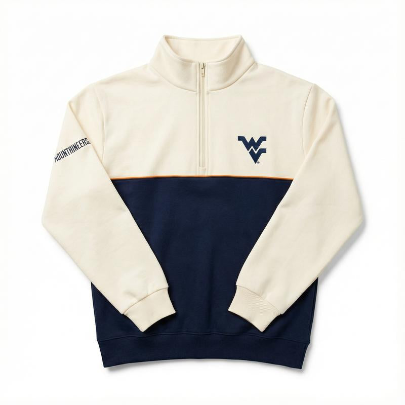 Elevate Your Campus Style with Our Cozy Embroidered College Quarter Zips!