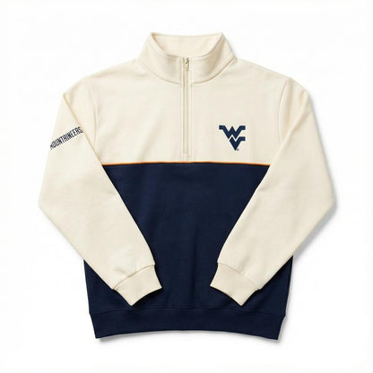 Elevate Your Campus Style with Our Cozy Embroidered College Quarter Zips!