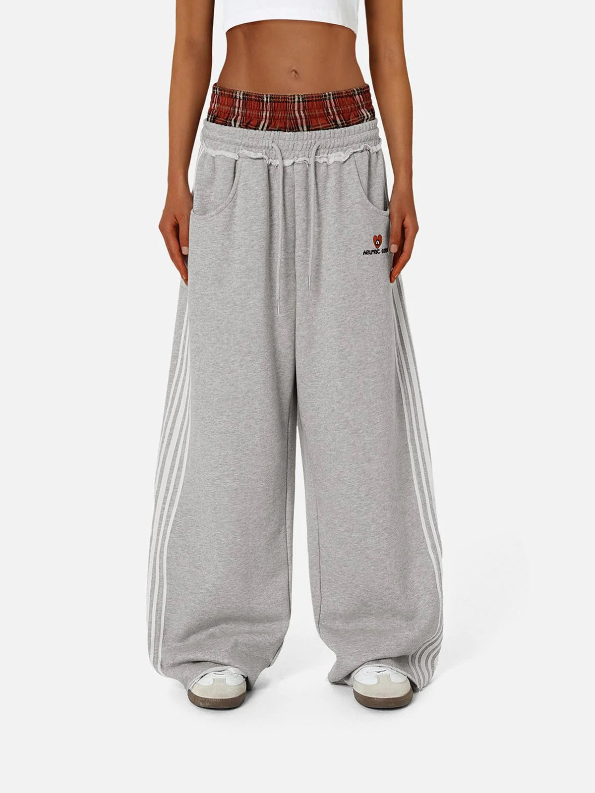 Elevate Your Comfort with Our Stylish Double Waist Baggy Sweatpants - Perfect for Street Style!