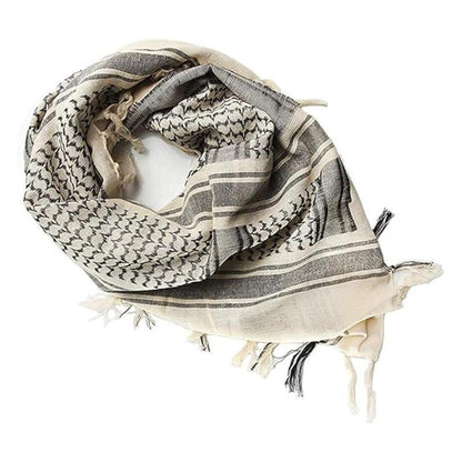 Stay stylish and protected with our Tactical Military Shemagh Scarf! 🌵 Perfect for hiking, camping, or airsoft, this breathable 100% cotton keffiyeh is a must-have for all seasons. Grab yours now and elevate your outdoor gear! 🏕️✨ #OutdoorStyle #Shemagh #