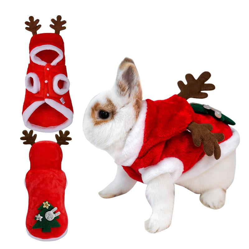 Get Your Furry Friends Ready for the Holidays with This Adorable Christmas Outfit! 🎄🐾 Perfect for Bunnies, Guinea Pigs, Kittens, and Puppies! 🦌✨