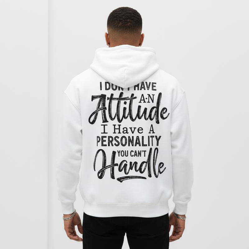Chic & Comfy Women's Hoodie: "I Don't Have an Attitude" Graphic - Perfect for Everyday Street Style! 🌟🖤 #CasualFashion #UrbanStyle