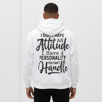 Chic & Comfy Women's Hoodie: "I Don't Have an Attitude" Graphic - Perfect for Everyday Street Style! 🌟🖤 #CasualFashion #UrbanStyle