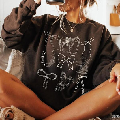 Cozy Up in Our Horse Girl Era Sweatshirt - Perfect Gift for Equestrian Lovers and Cowgirls! 🐴💖 #HorseLover #CowgirlStyle