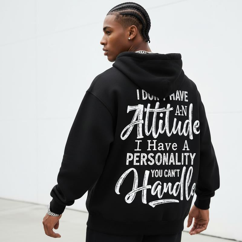 Chic & Comfy Women's Hoodie: "I Don't Have an Attitude" Graphic - Perfect for Everyday Street Style! 🌟🖤 #CasualFashion #UrbanStyle