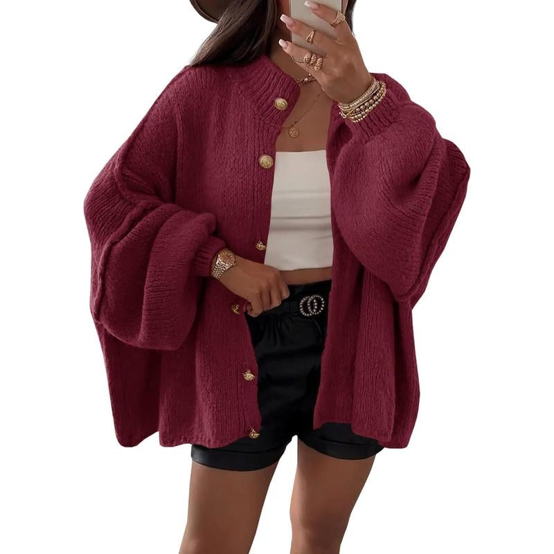 Embrace Cozy Elegance This Fall with Saodimallsu's Must-Have Oversized Cardigan!