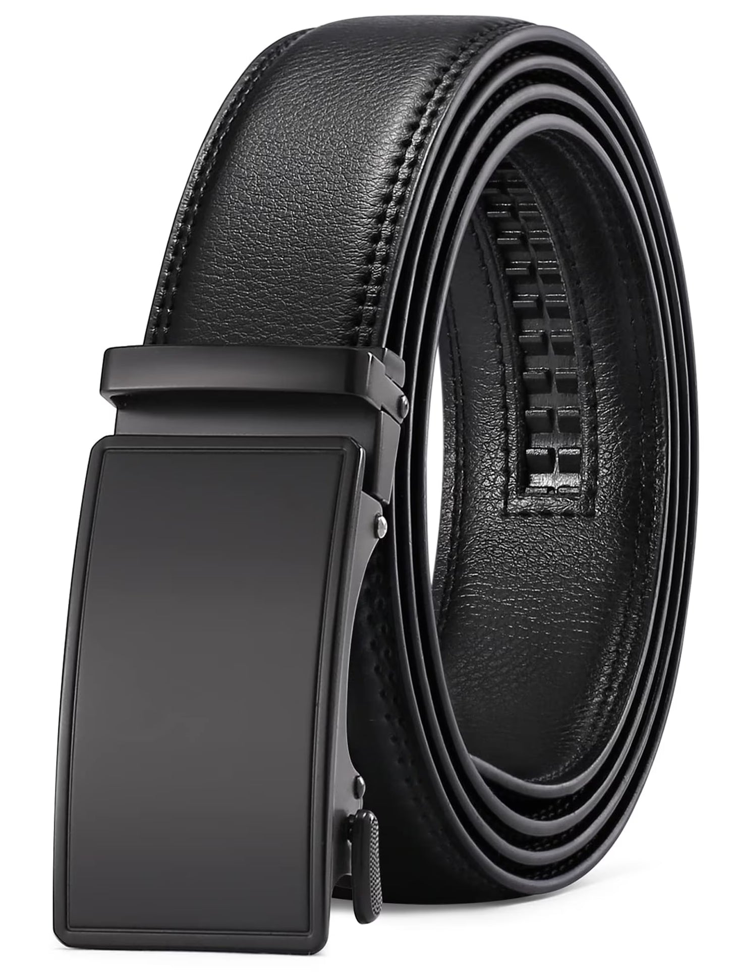 Elevate Your Wardrobe with Our Premium Men's Leather Automatic Ratchet Belt - Perfect for Every Occasion!