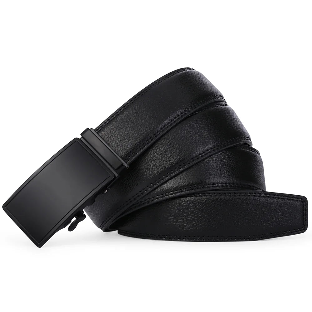 Elevate Your Wardrobe with Our Premium Men's Leather Automatic Ratchet Belt - Perfect for Every Occasion!