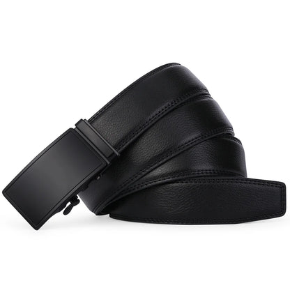 Elevate Your Wardrobe with Our Premium Men's Leather Automatic Ratchet Belt - Perfect for Every Occasion!