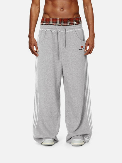 Elevate Your Comfort with Our Stylish Double Waist Baggy Sweatpants - Perfect for Street Style!