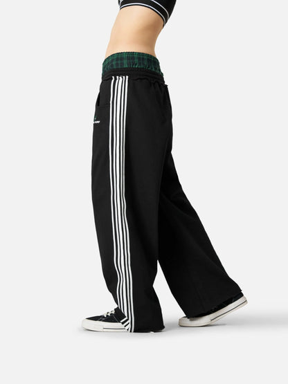 Elevate Your Comfort with Our Stylish Double Waist Baggy Sweatpants - Perfect for Street Style!