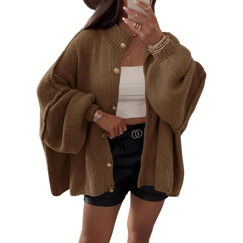 Embrace Cozy Elegance This Fall with Saodimallsu's Must-Have Oversized Cardigan!