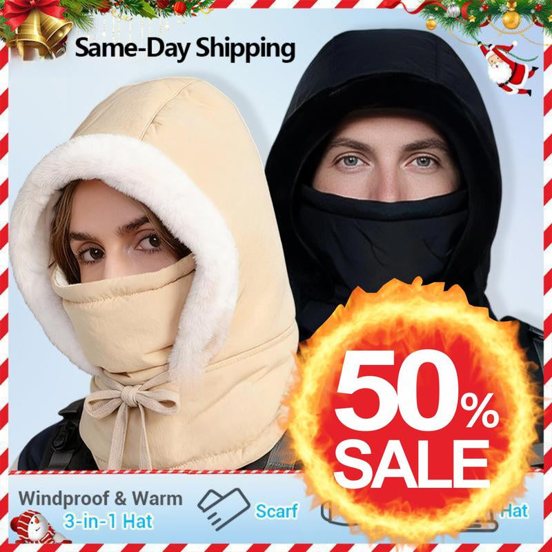 Ultimate 3-in-1 Thermal Balaclava for Winter Adventures - Windproof, Waterproof & Adjustable! Stay Cozy and Stylish Outdoors!