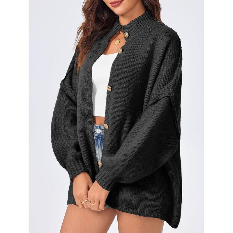 Embrace Cozy Elegance This Fall with Saodimallsu's Must-Have Oversized Cardigan!