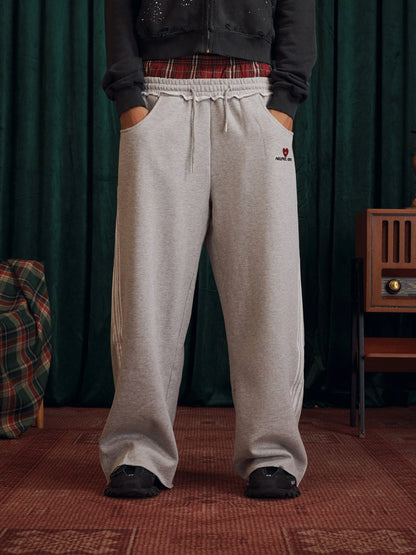 Elevate Your Comfort with Our Stylish Double Waist Baggy Sweatpants - Perfect for Street Style!