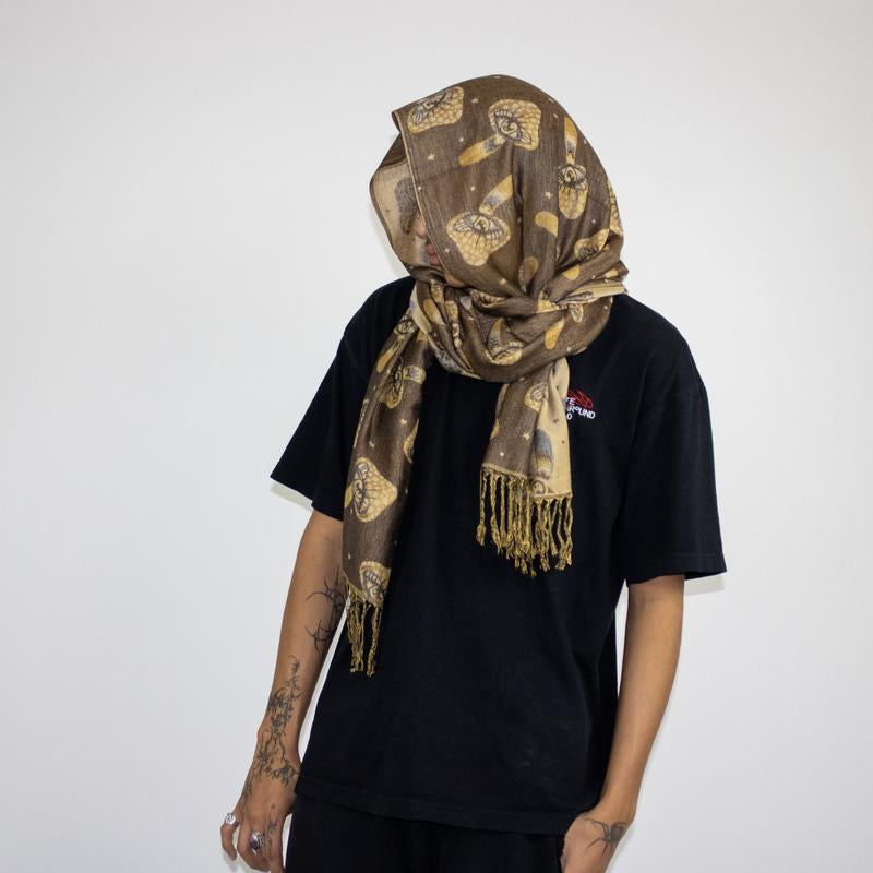 Transform Your Look with the Enchanting Third Eye Mushroom Rave Pashmina!