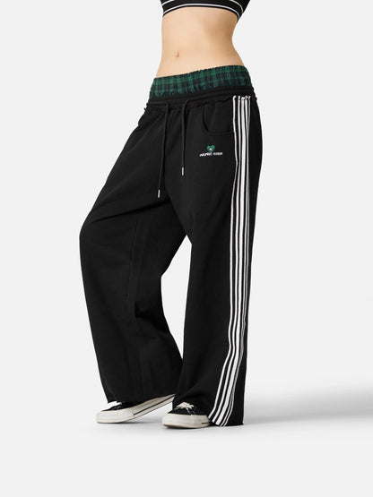 Elevate Your Comfort with Our Stylish Double Waist Baggy Sweatpants - Perfect for Street Style!