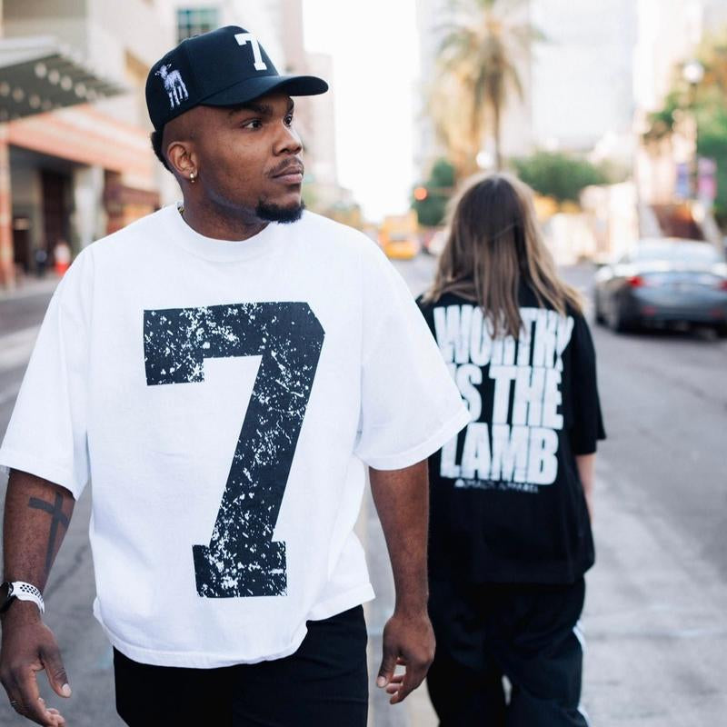 Elevate Your Style with the 70X7 Super Oversized Drop Shoulder Tee in Classic White