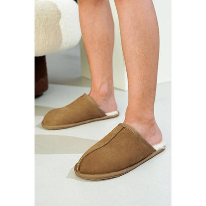 Step into comfort with Colin's Genuine Sheepskin House Slippers! 🐑✨ Featuring memory foam, lightweight design, and non-slip soles for ultimate coziness at home! #Slippers #Comfort #HomeStyle