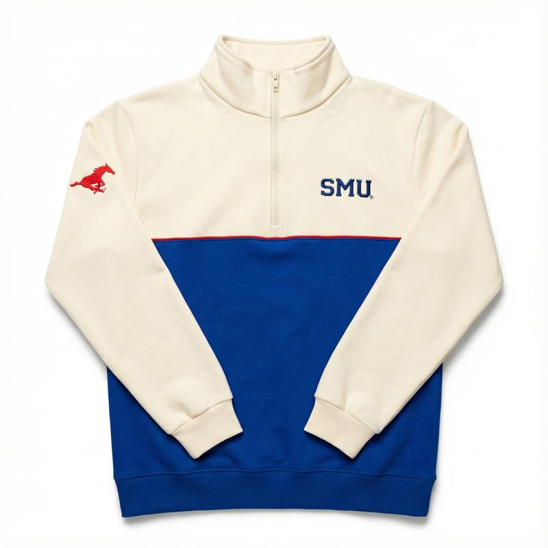Elevate Your Campus Style with Our Cozy Embroidered College Quarter Zips!