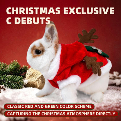 Get Your Furry Friends Ready for the Holidays with This Adorable Christmas Outfit! 🎄🐾 Perfect for Bunnies, Guinea Pigs, Kittens, and Puppies! 🦌✨
